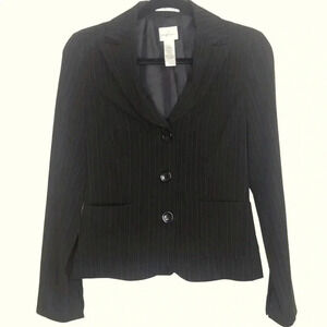Emma James Stretch Pinstripe Blazer Size 6
